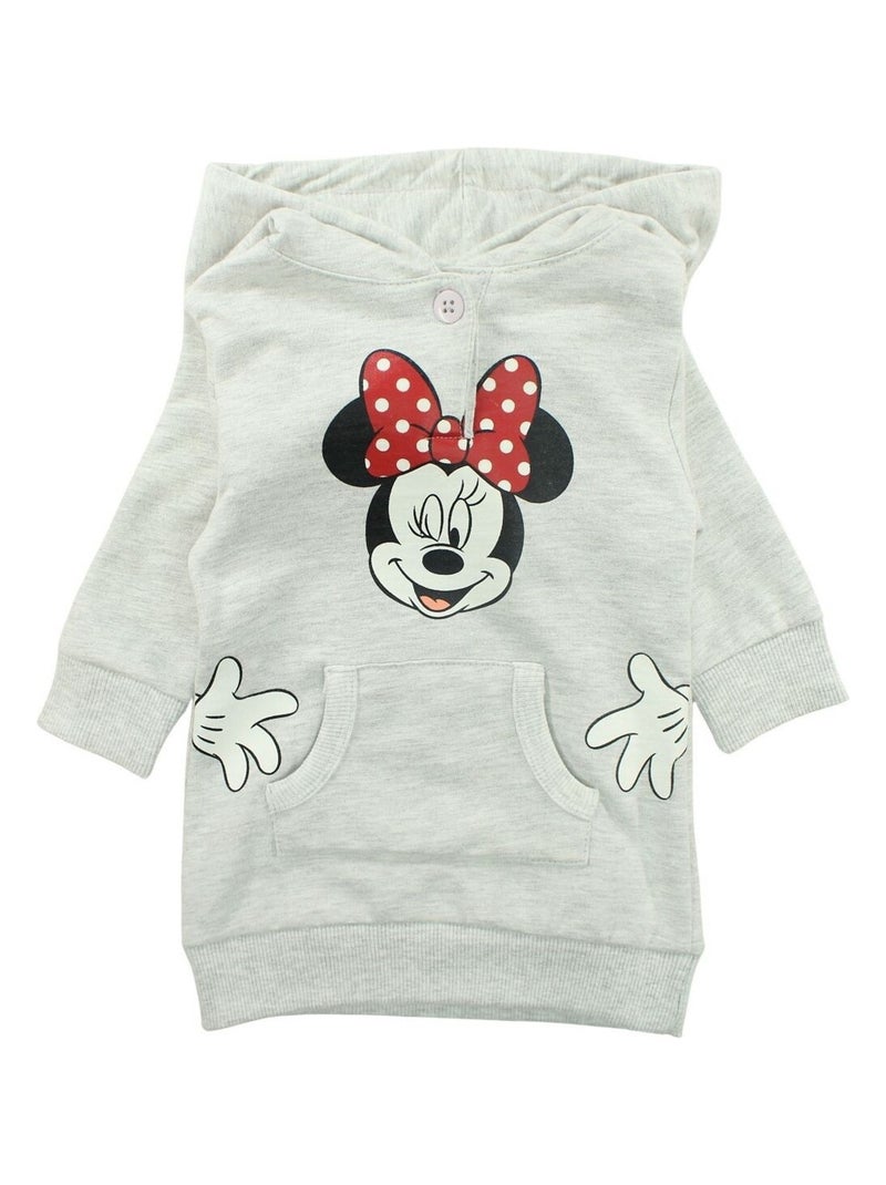 Disney - Robe imprimé Minnie en coton Gris - Kiabi