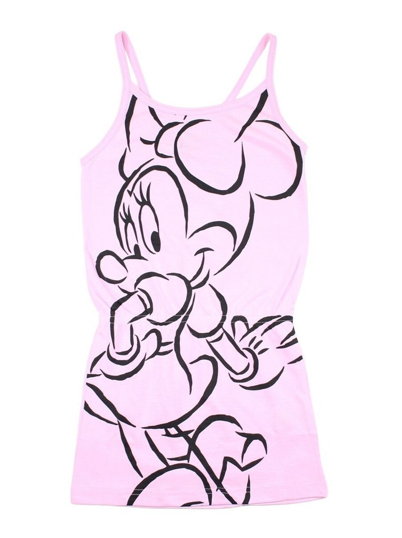 Disney - Robe imprimé Minnie en coton Rose - Kiabi