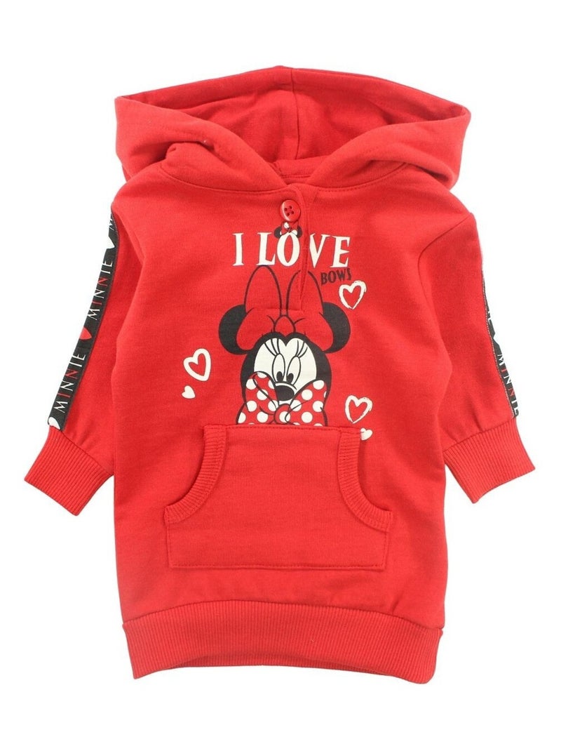 Disney - Robe imprimé Minnie en coton Rouge - Kiabi