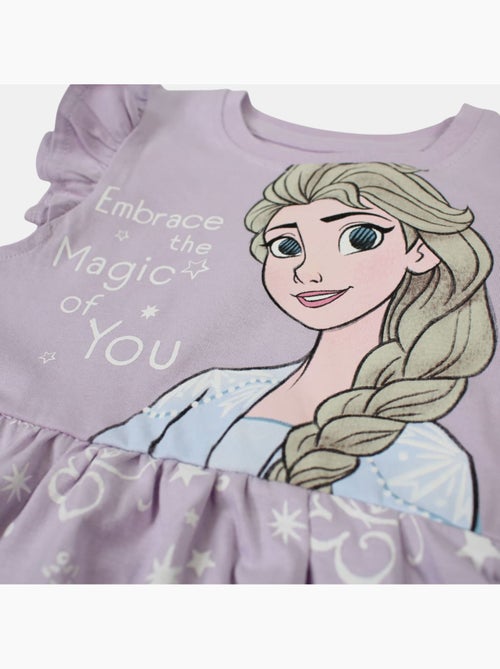 Disney - robe imprimée à manches volantées, coupe décontractée et col rond - Kiabi