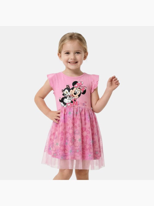 Disney - robe imprimée avec jupe en tulle, coupe décontractée, col rond et sans manches - Kiabi Disney - robe imprimée avec jupe en tulle, coupe décontractée, col rond et sans manches - Kiabi