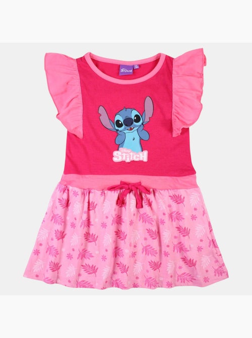 Disney - robe imprimée avec jupe en tulle, coupe décontractée, col rond et sans manches - Kiabi