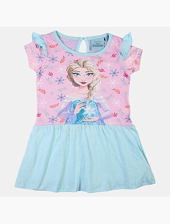 Disney - robe imprimée avec jupe en tulle, coupe décontractée, col rond et sans manches