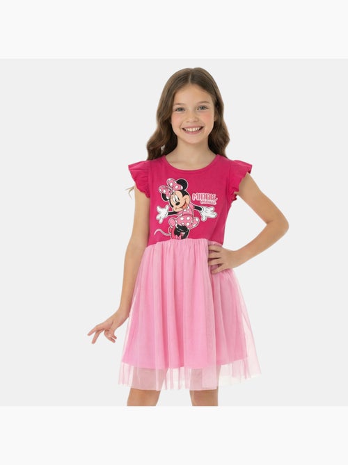 Disney - robe imprimée avec jupe en tulle, coupe décontractée, col rond et sans manches - Kiabi Disney - robe imprimée avec jupe en tulle, coupe décontractée, col rond et sans manches - Kiabi