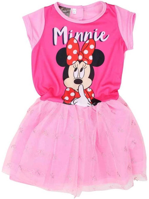 Disney - robe imprimée avec jupe en tulle, coupe droite, col rond et manches courtes - Kiabi Disney - robe imprimée avec jupe en tulle, coupe droite, col rond et manches courtes - Kiabi