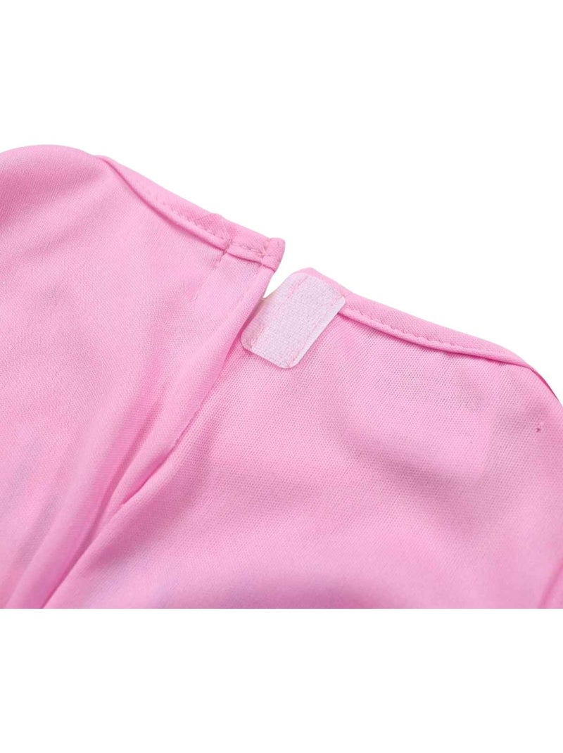 Disney - robe imprimée avec jupe en tulle, coupe droite, col rond et manches courtes Rose - Kiabi