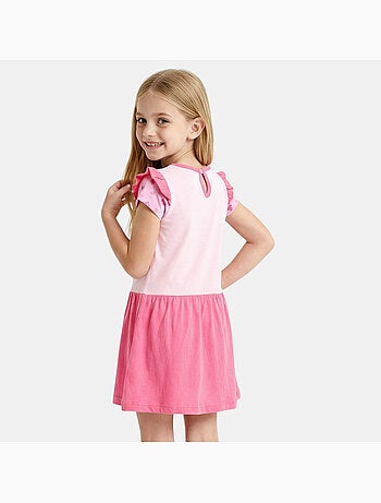 Disney - robe imprimée manches courtes, jupe en tulle