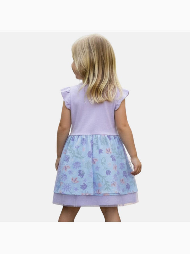 Disney - robe imprimée sans manches, jupe en tulle - Mauve - Fille - 17 ...