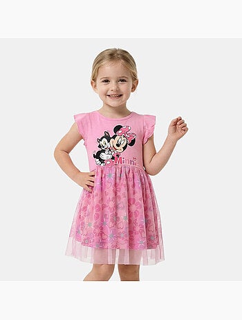 Disney - robe imprimée sans manches, jupe en tulle