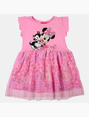 Disney - robe imprimée sans manches, jupe en tulle