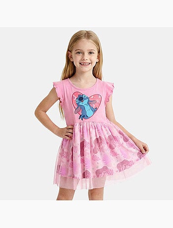 Disney - robe imprimée sans manches, jupe en tulle