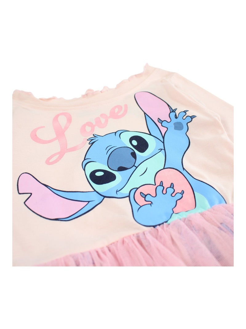 Disney - Robe Lilo et Stitch fille Rose - Kiabi