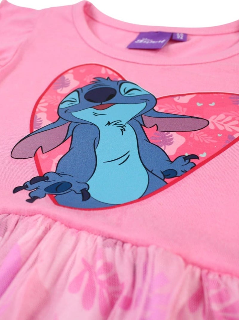 Disney - Robe Lilo et Stitch Rose - Kiabi