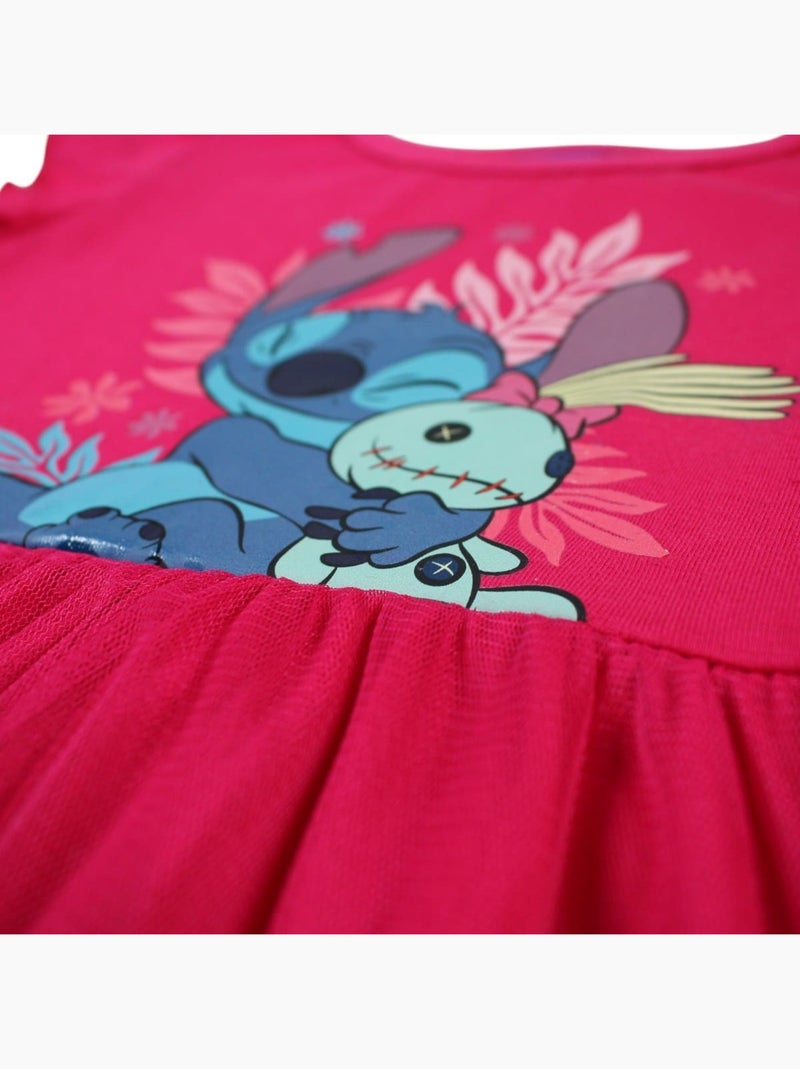 Disney - Robe Lilo et Stitch Rose fushia - Kiabi