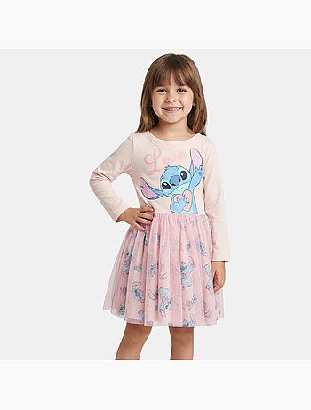Disney - Robe manches longues avec tulle et motifs