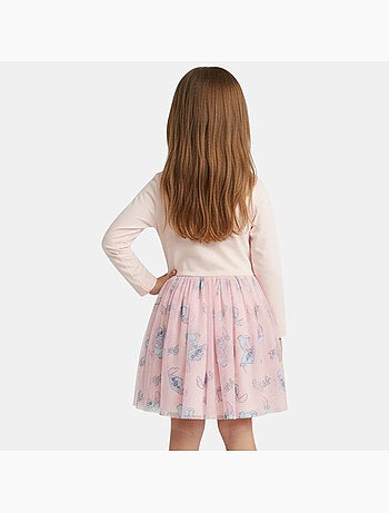 Disney - Robe manches longues avec tulle et motifs