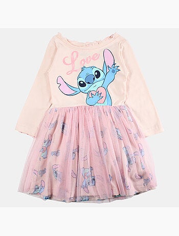 Disney - Robe manches longues avec tulle et motifs
