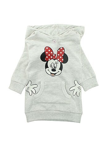 Disney - Robe polaire à capuche fille avec poche Kangourou