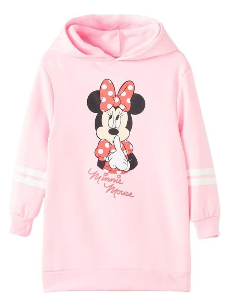 Disney - Robe Pull fille imprimé Minnie Rose - Kiabi