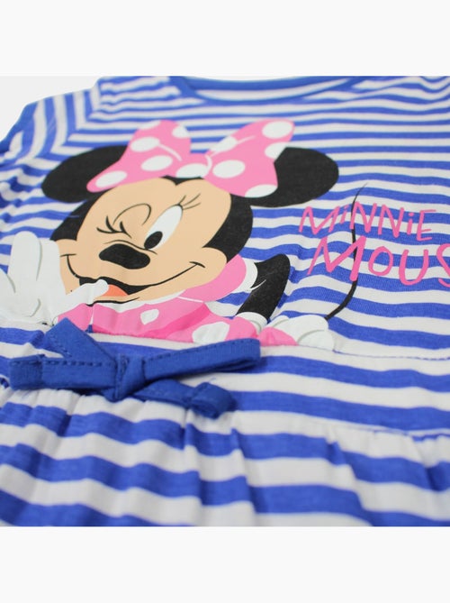 Disney - robe rayée manches courtes imprimée, coupe décontractée et col rond - Kiabi Disney - robe rayée manches courtes imprimée, coupe décontractée et col rond - Kiabi