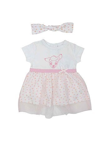 Disney - Robe tulle bébé fille avec bandeau