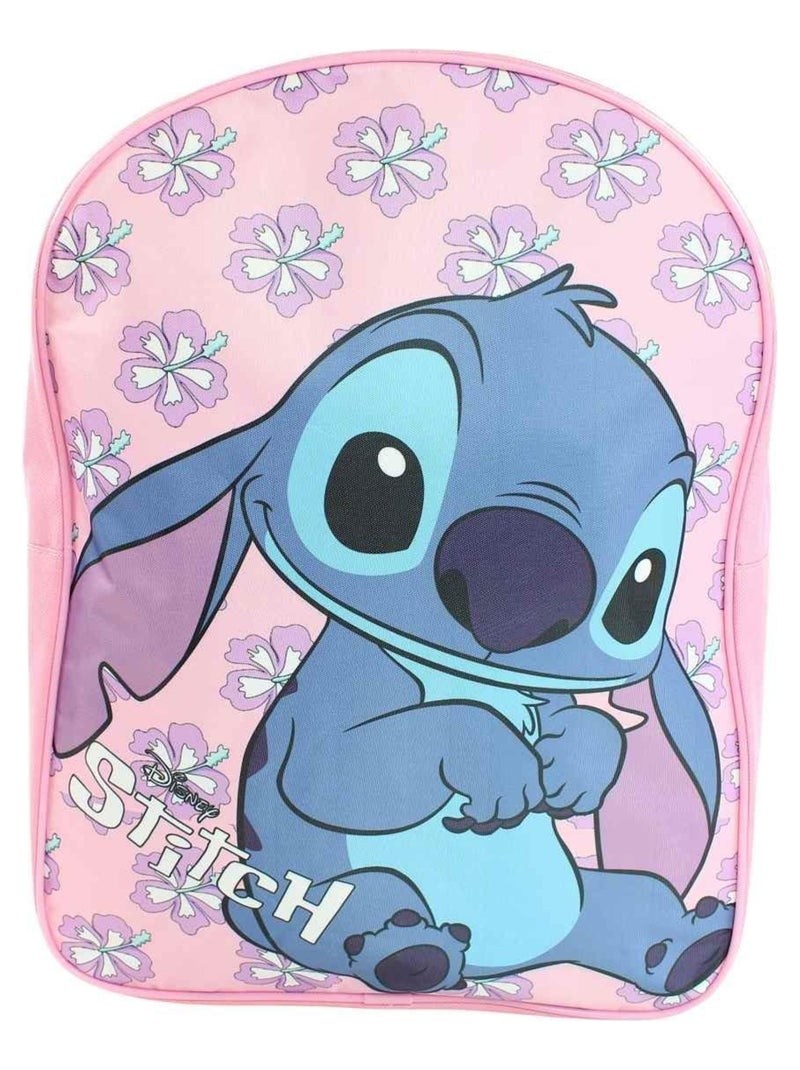 Disney - Sac à dos fille imprimé Lilo Et Stitch 40x30x15 cm Rose - Kiabi