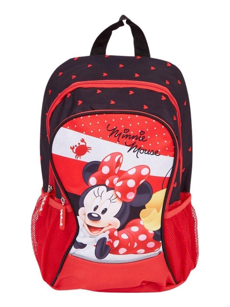 Disney - Sac à Dos imprimé Minnie 38x22x12 cm Rouge - Kiabi