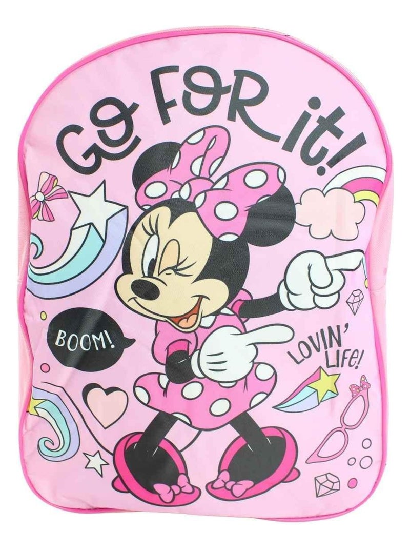 Disney - Sac à dos imprimé Minnie 40x30x15 cm Rose - Kiabi