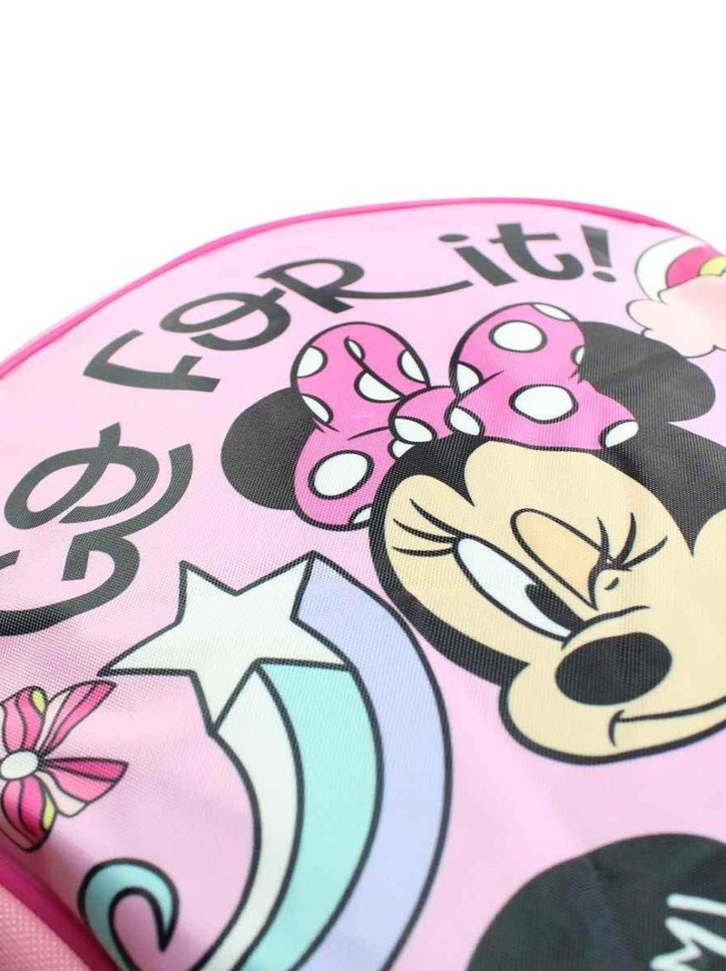 Disney - Sac à dos imprimé Minnie 40x30x15 cm Rose - Kiabi