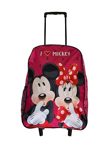 Disney - Sac à roulettes fille 40x30x13 cm à motif