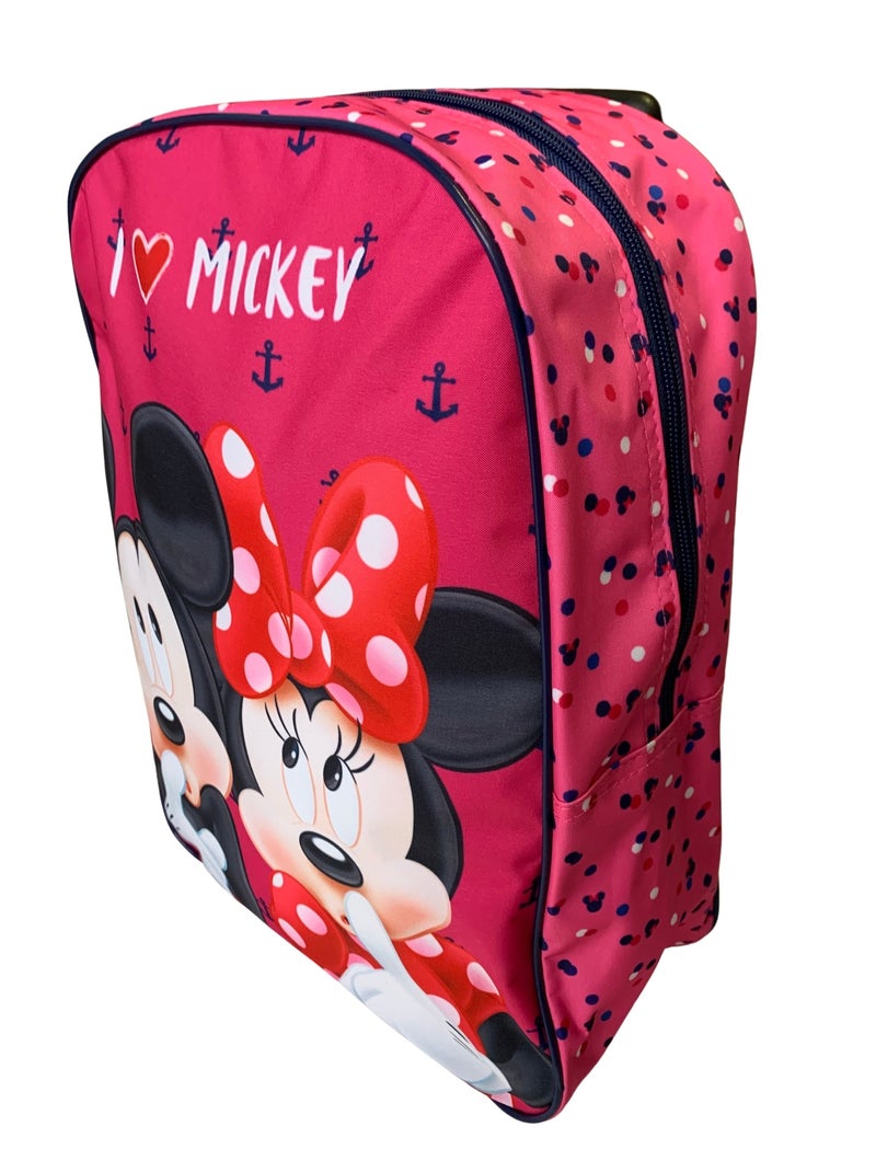 Disney - Sac à roulettes fille 40x30x13 cm à motif Rose - Kiabi