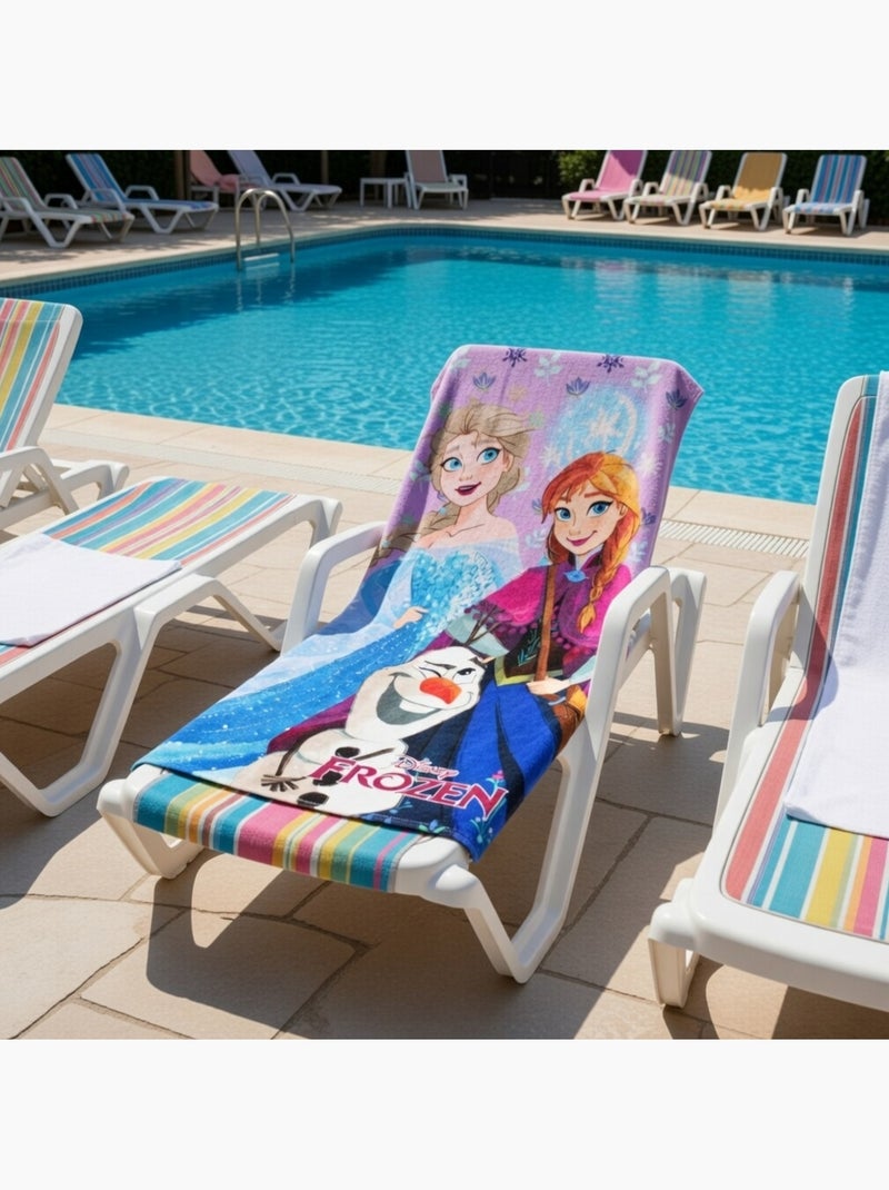 Disney - Serviette de plage avec dessin Mauve - Kiabi