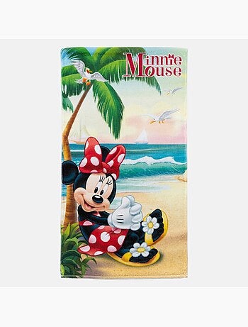 Disney - Serviette de plage décor plage et personnage