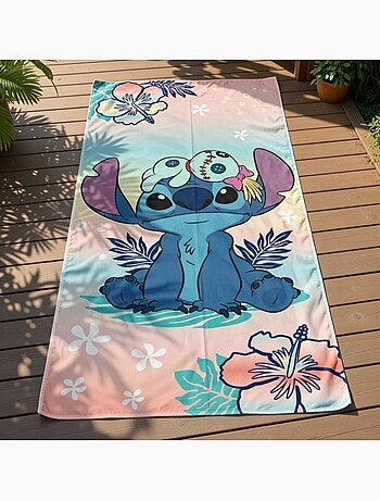 Disney - Serviette de plage enfant à motif personnage coloré