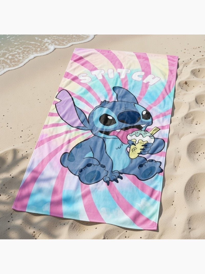 Disney - Serviette de plage enfant à motif personnage coloré Rose - Kiabi