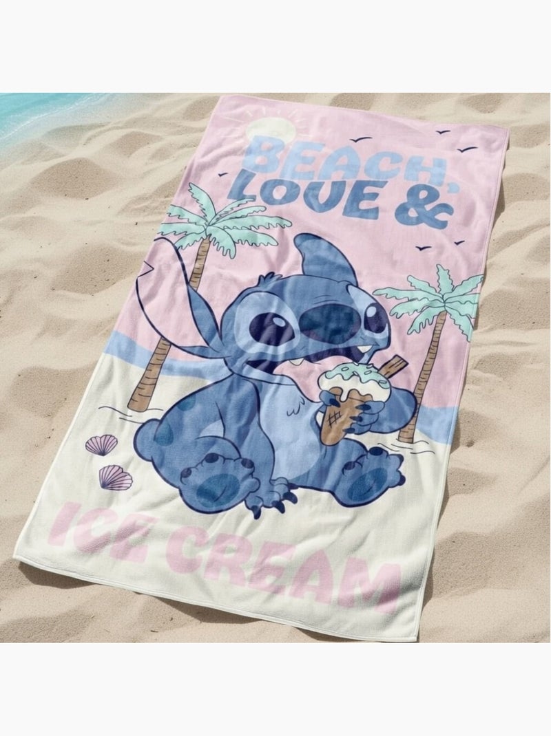 Disney - Serviette de plage enfant avec dessin Mauve - Kiabi