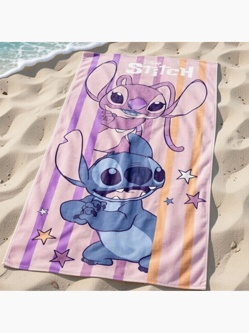 Disney - Serviette de plage enfant avec dessin Rose - Kiabi