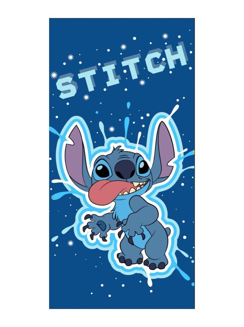 Disney - Serviette imprimé Lilo Et Stitch Bleu marine - Kiabi