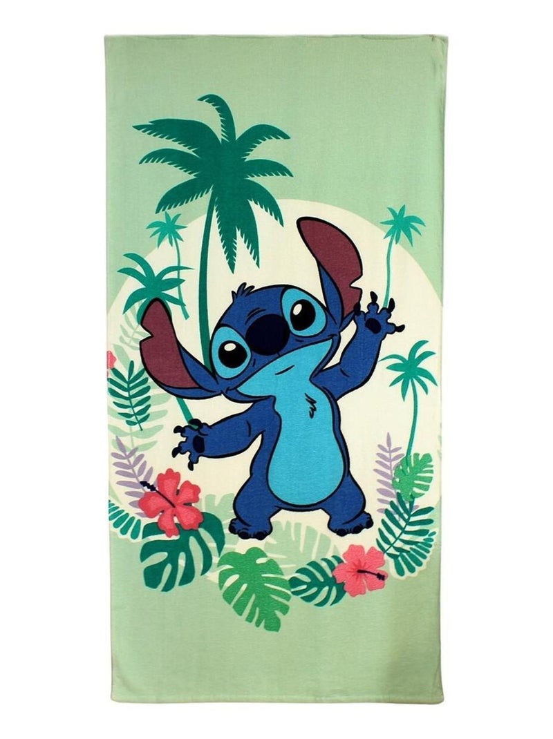 Disney - Serviette imprimé Lilo Et Stitch Vert - Kiabi