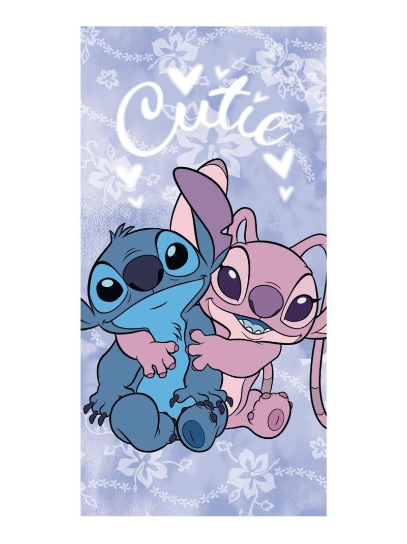 Disney - Serviette imprimé Lilo Et Stitch Violet - Kiabi