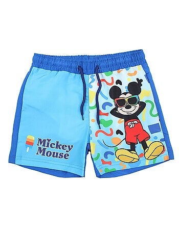 Disney - short de bain imprimé à cordon, coupe droite