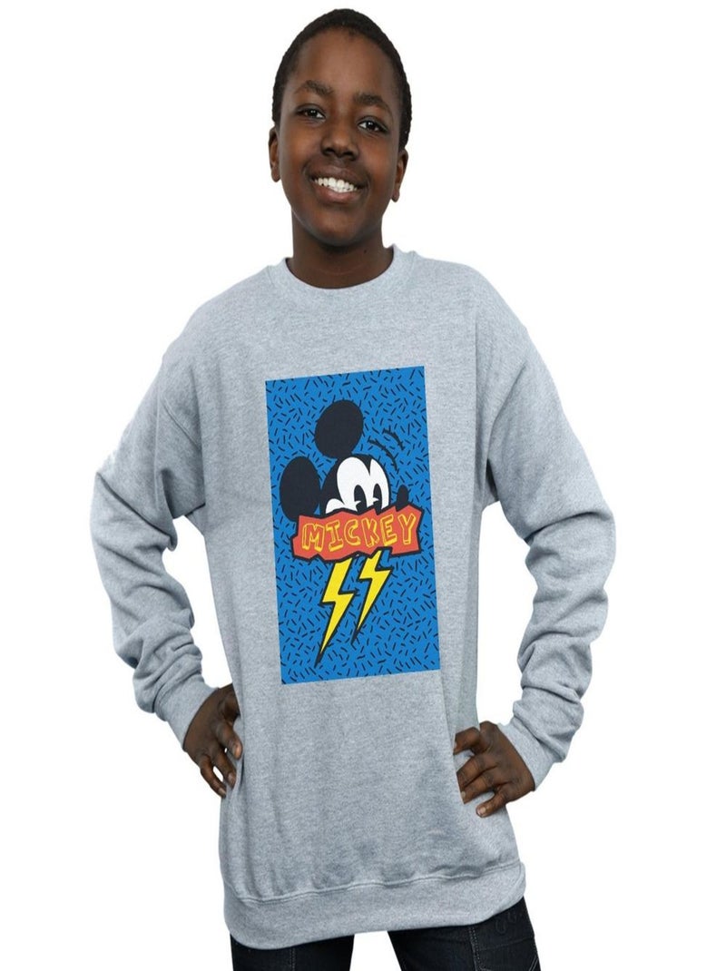 Disney - Sweat 90S Gris chiné - Kiabi