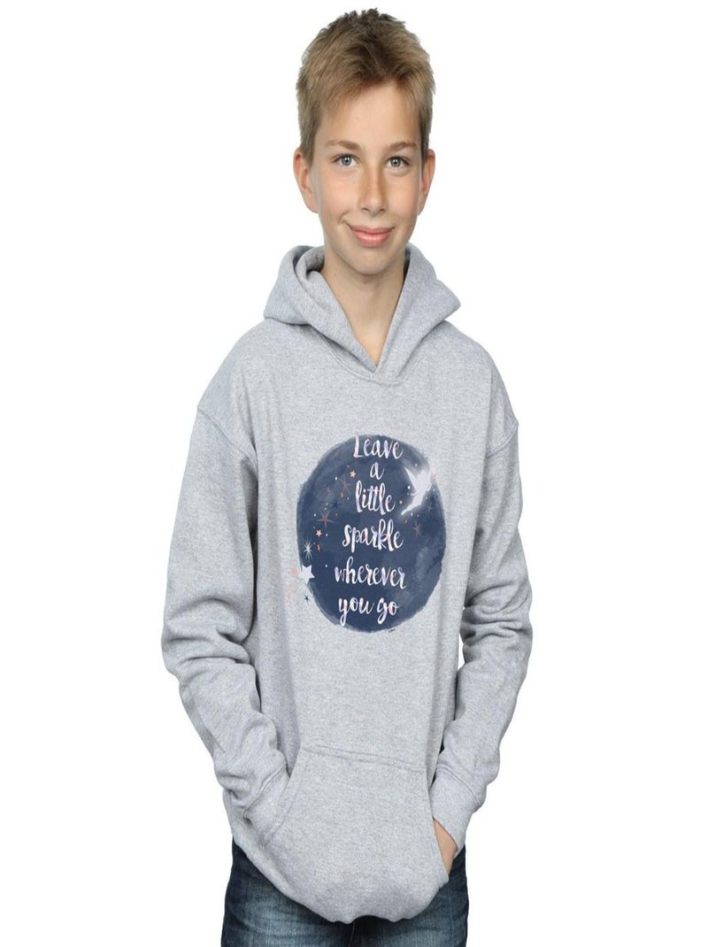 Disney - Sweat à capuche A LITTLE SPARKLE Gris chiné - Kiabi