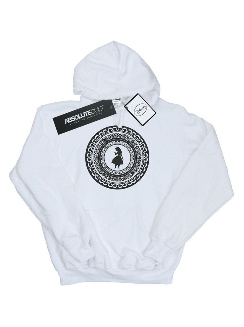 Disney - Sweat à capuche Alice au Pays des Merveilles Blanc - Kiabi