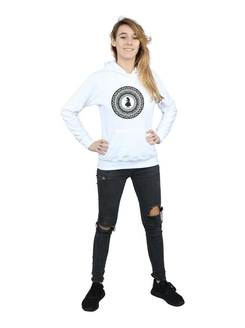 Disney - Sweat à capuche Alice au Pays des Merveilles Blanc - Kiabi