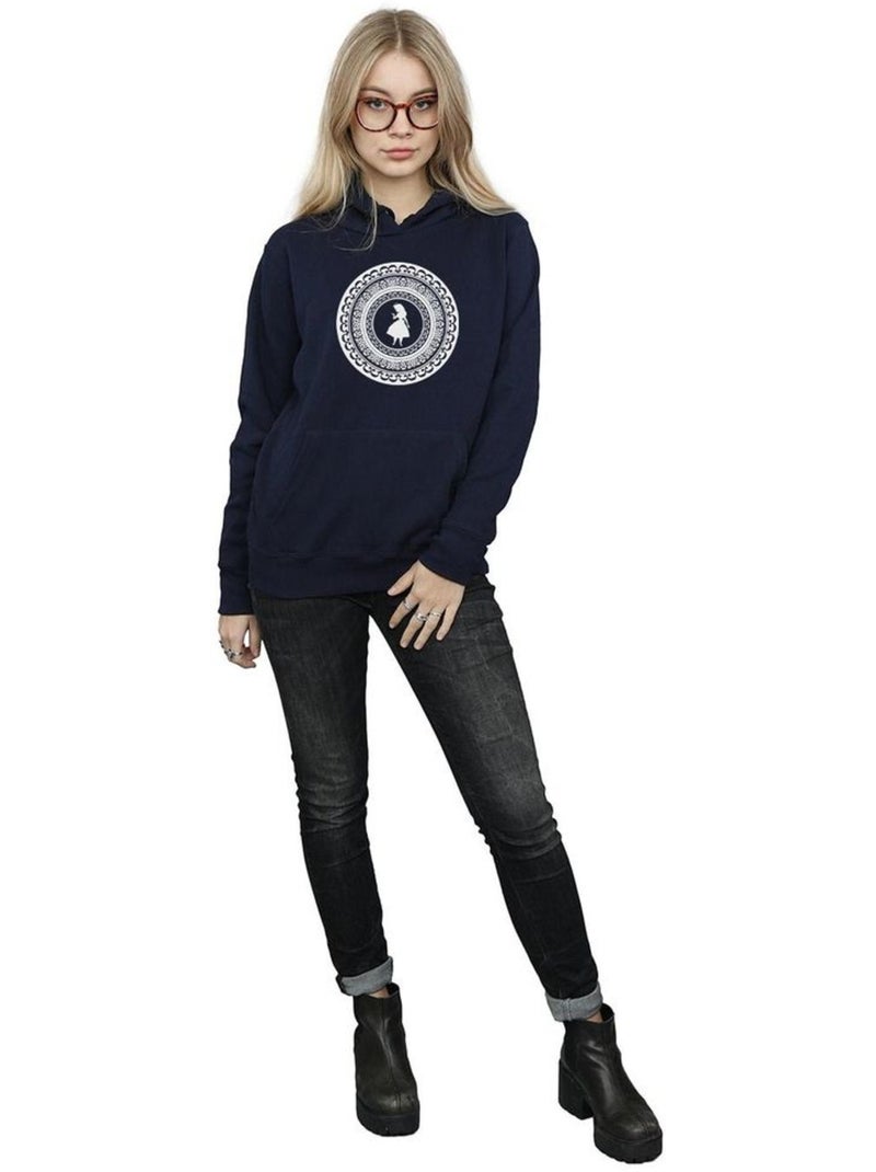 Disney - Sweat à capuche Alice au Pays des Merveilles Bleu marine - Kiabi