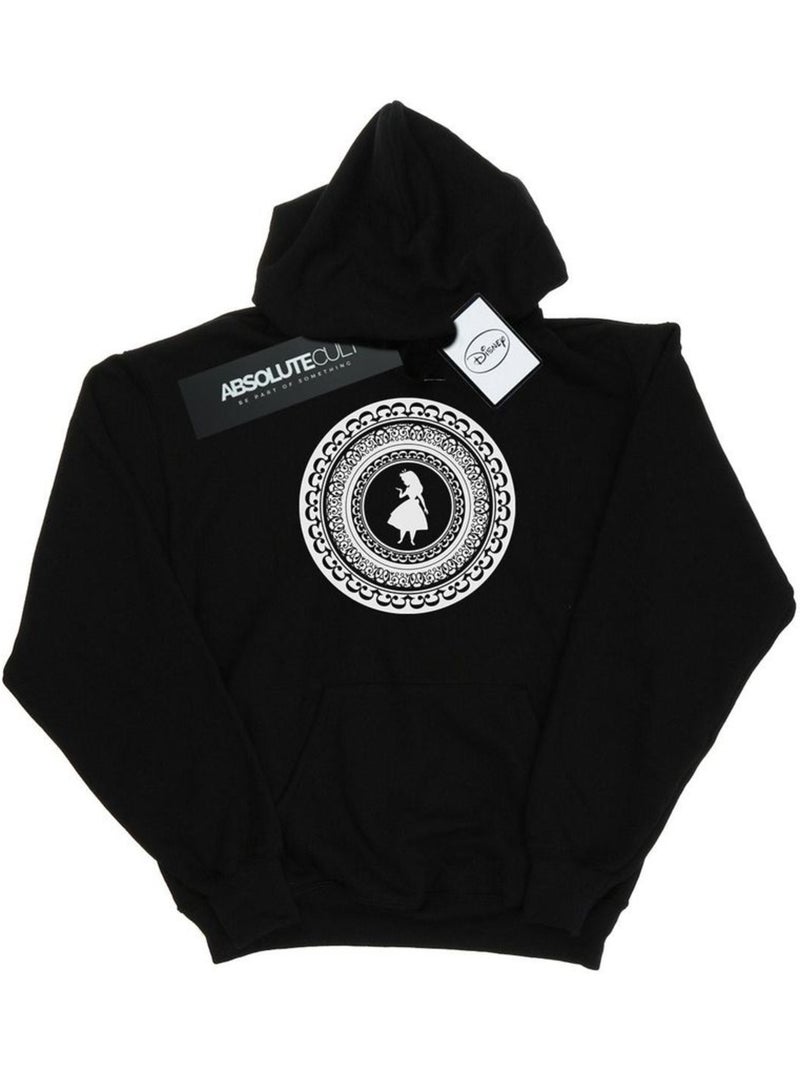 Disney - Sweat à capuche Alice au Pays des Merveilles Noir - Kiabi