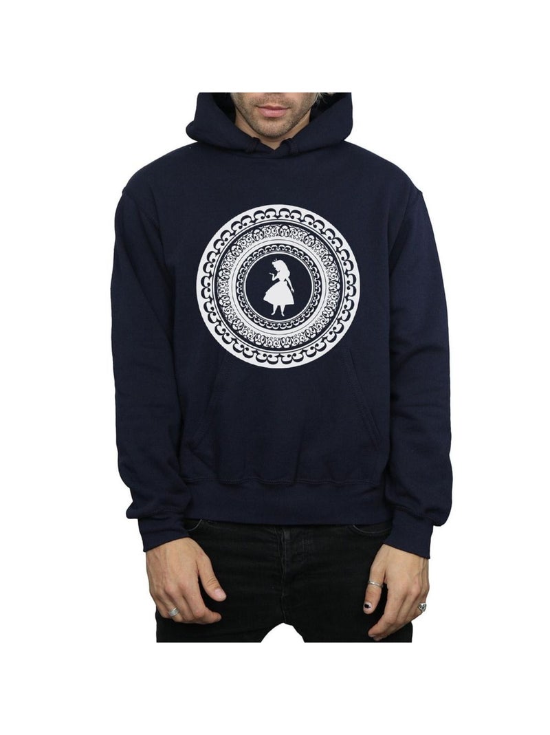 Disney - Sweat à capuche ALICE IN WONDERLAND Bleu marine - Kiabi
