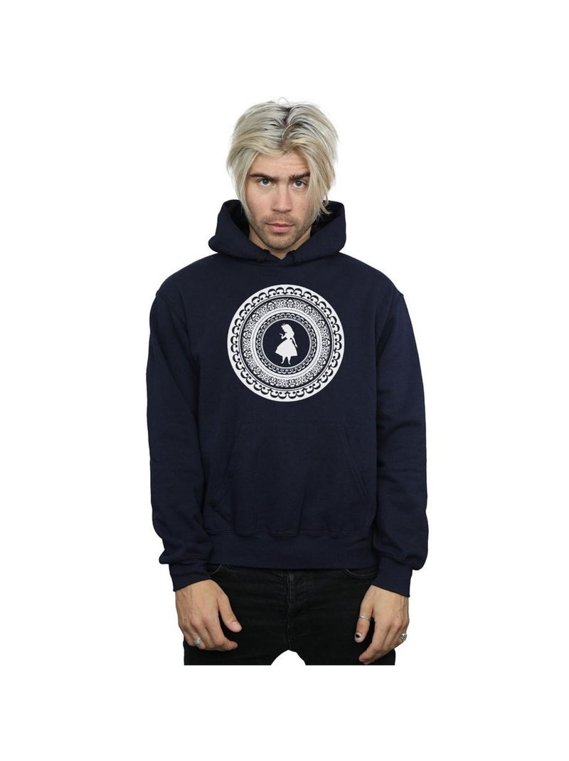 Disney - Sweat à capuche ALICE IN WONDERLAND Bleu marine - Kiabi