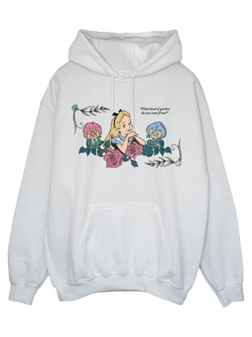 Disney - Sweat à capuche ALICE IN WONDERLAND WHAT KIND OF GARDEN - Kiabi